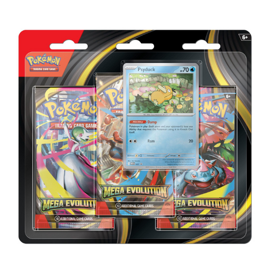 Pokemon | Mega Evolutions | 3 Pack Blister Psyduck | PRE-ORDER